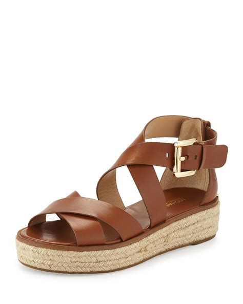 michael kors darby leather sandal|Michael michael kors darby sandal + FREE SHIPPING.